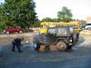 Local firemen hosed down the Jeeps after the run