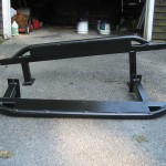 Painted rocker guards Finished rocker guards after Rustoleum top coat
